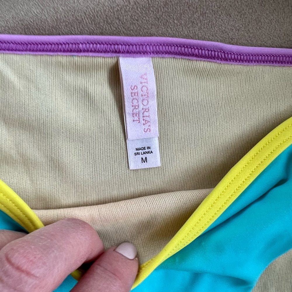 Victoria’s Secret Multi Colored 90’s String Bikin… - image 3